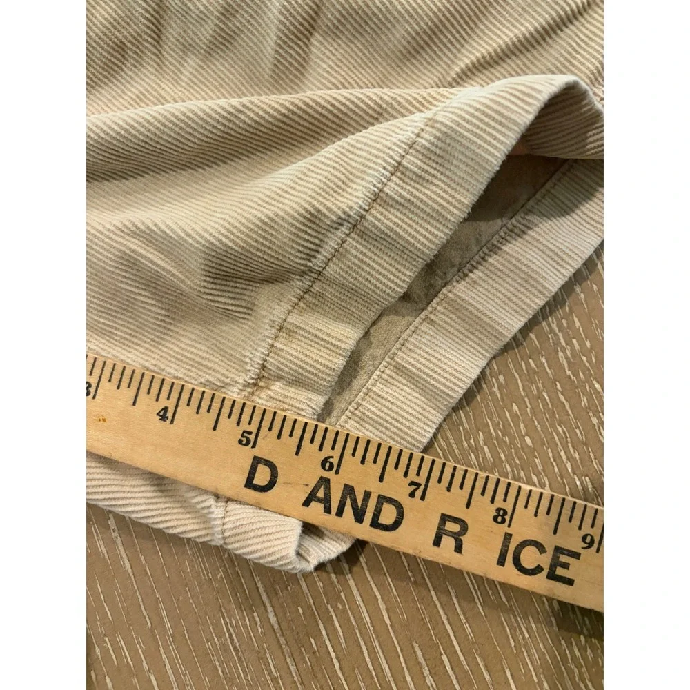 J.Crew Dock Short Mens Medium Tan Khaki Corduroy Elastic Waist 6